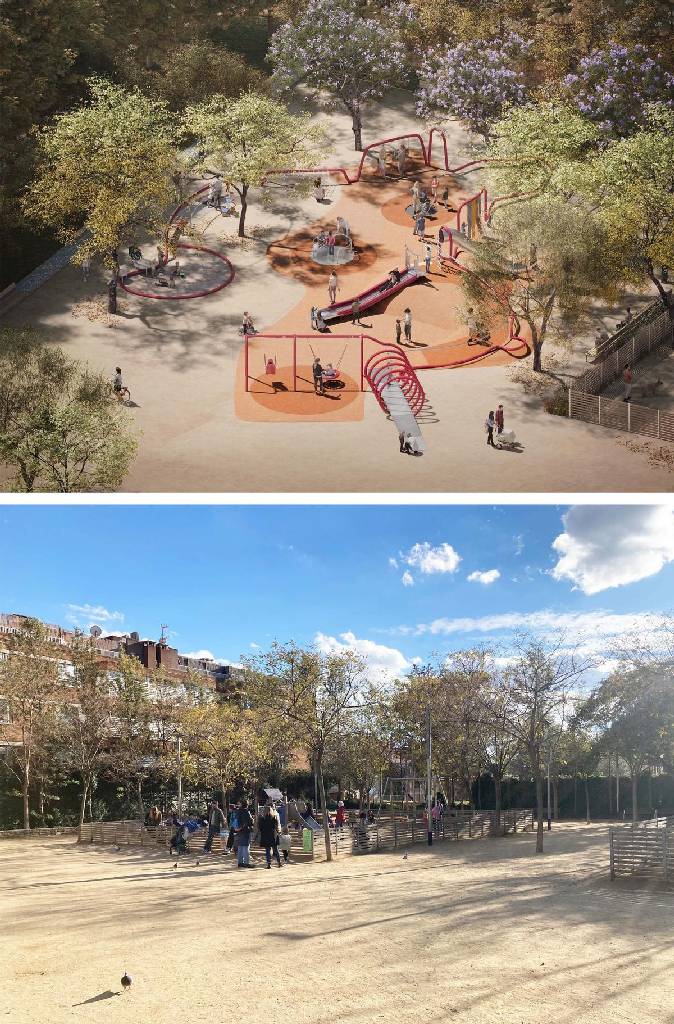 Así será el parque infantil más grande de Barcelona