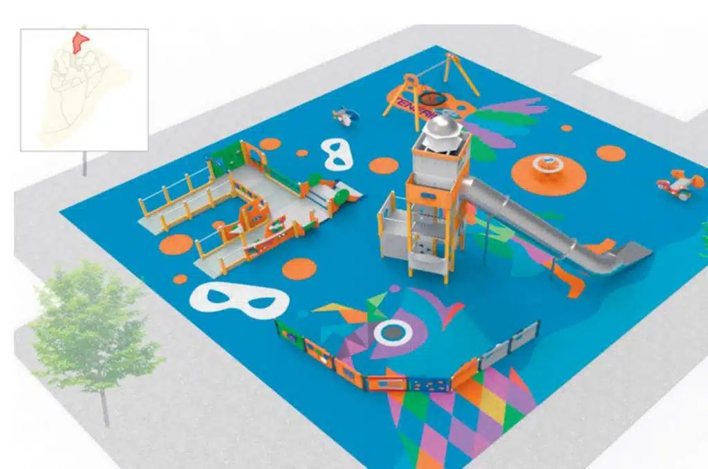 Reabre el parque infantil de la Alameda de Santiago tras una inversión de  300.000 euros